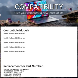 Hp Probook 430 440 450 455 470 G4 G5 HSTNN-PB6W HSTNN-UB7C HSTNN-LB71 11.4V 48WH - Image 7