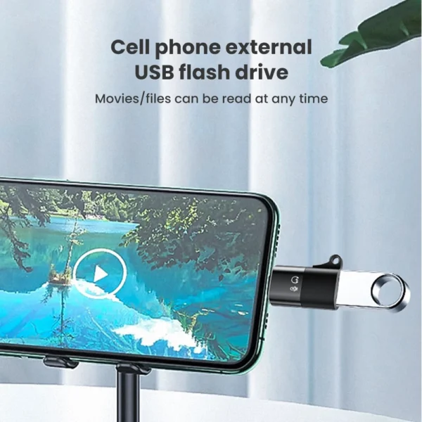 OTG Type C to Lightning Adapter for Iphone USB