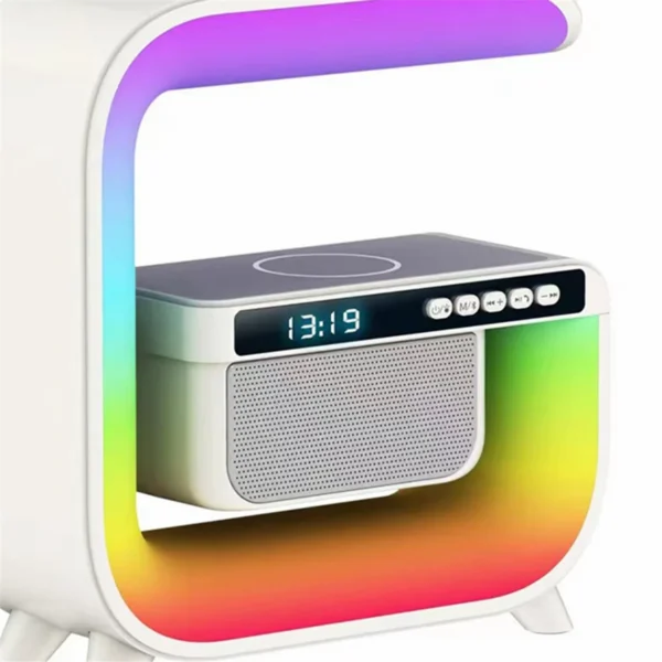 XM-G3 Bluetooth Speaker Alarm Clock 15W Wireless Charging Colorful Light
