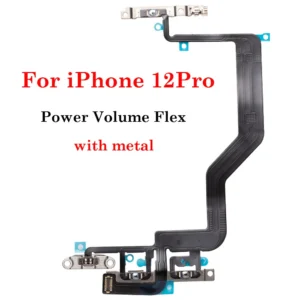 Iphone 12 13 14 plus Pro Max Mini Power on off Volume up down Switch Side Button Flex Cable - Image 13