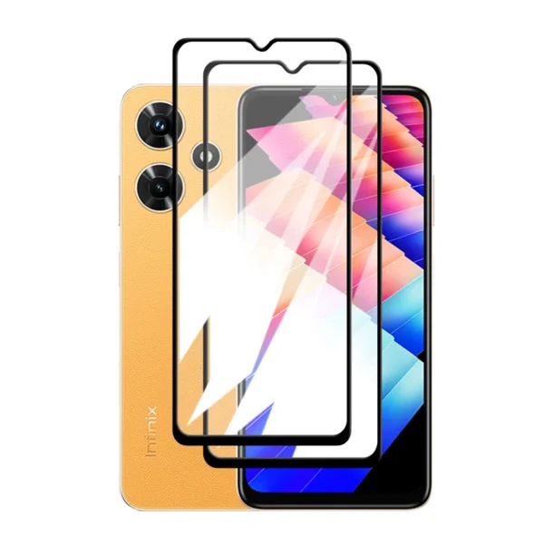 Infinix Hot 30I Tempered Glass Infinix Hot 30I NFC Glass Full Cover Screen Protector Infinix Hot 30I Protective Film