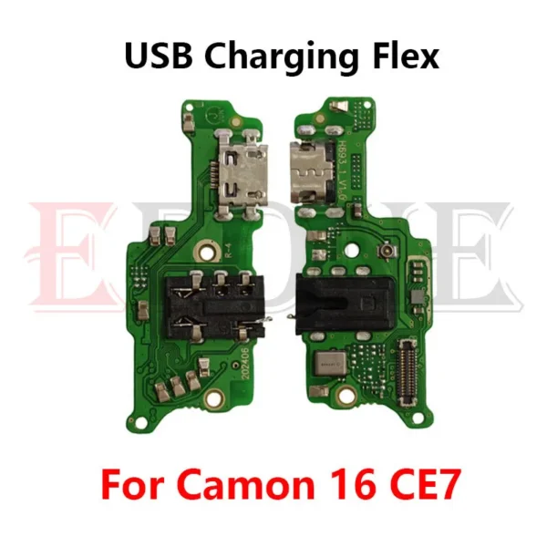 Tecno Camon 11 11S 12 15 16 17 17P 18 18P 19 X Pro CF7 CF8 Air USB Charging Port Dock Connector Flex Cable