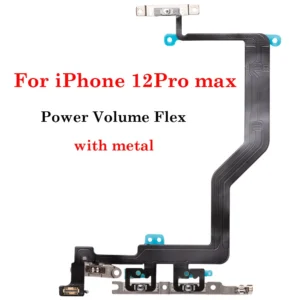 Iphone 12 13 14 plus Pro Max Mini Power on off Volume up down Switch Side Button Flex Cable - Image 22