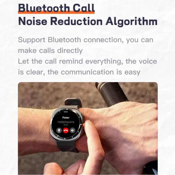 Smartwatch Men 1.52Inch HD Bluetooth Calls Waterproof Fitness Smart Watch 2025 Suitable for Samsung Galaxy Watch 7 Ultra New NFC