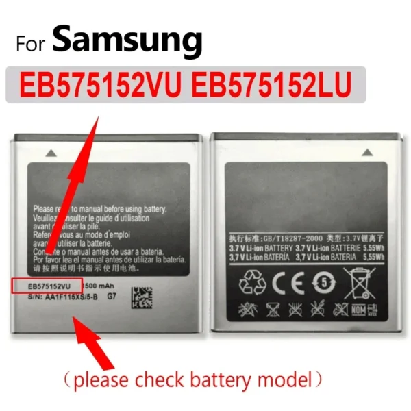 Battery for Galaxy S S2 S3 S4 S5 S6 S7 S8 S9 S10 5G S10E S20 Mini Edge plus Ultra SM G930F I9300 I9305 G950F G925S I9070