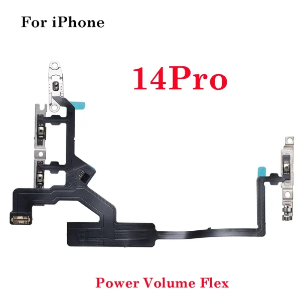Iphone 12 13 14 plus Pro Max Mini Power on off Volume up down Switch Side Button Flex Cable