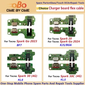Charging Port Board for Tecno Spark 20 20C 30 PRO 30C GO 2023 2024 BF7 KJ5 BG6 BG7 Connector Flex Cable Repair