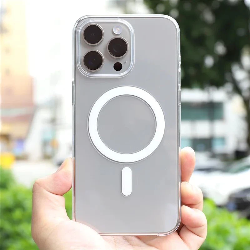 Clear Case for Iphone 17 16Pro Max 14 15 Pro 13 16 Wireless Charge Transparent Magnetic Magsafe - Image 1