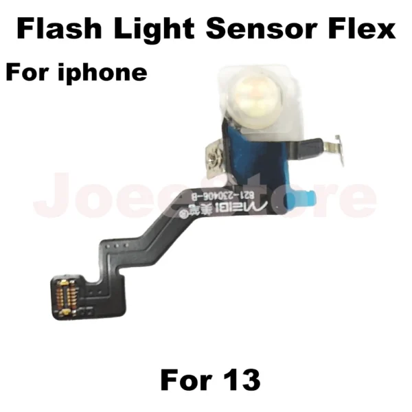 Flash Light Sensor Flex Cable for Iphone 13 14 12 Pro Max Mini Flex Repair Parts