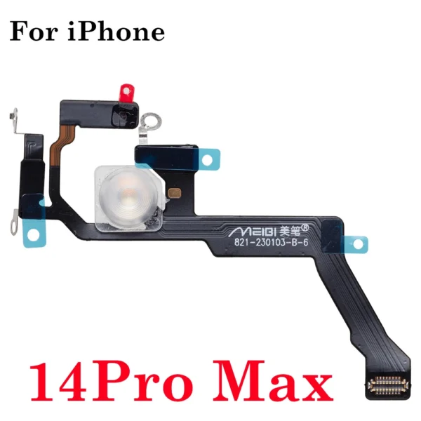 LED Flash Light Sensor Flex Cable Replacement for Iphone 11 12 13 14 15 Pro Max Mini plus