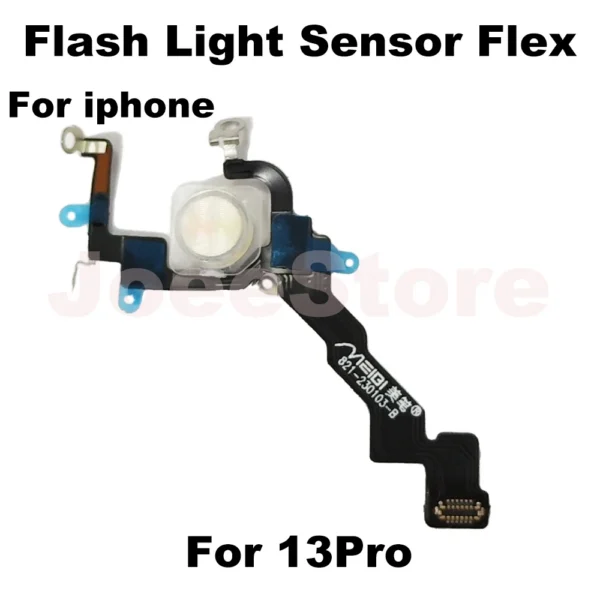 Flash Light Sensor Flex Cable for Iphone 13 14 12 Pro Max Mini Flex Repair Parts