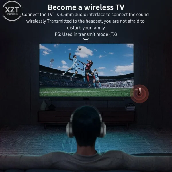 Bluetooth 5.0 Receiver Transmitter 2 In1 Jack Wireless Adapter 3.5Mm Audio AUX Adapter for Car Audio Music