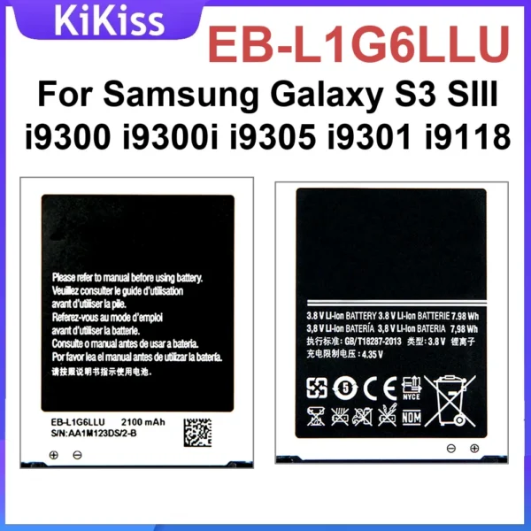 Battery for Samsung S3 S6 S7 Edge S8 S9 S10 plus S10E J5 A70 Note 10 A8 A51 Grand Duos G9350 G9082 Sm-N975Ds Sm-A515