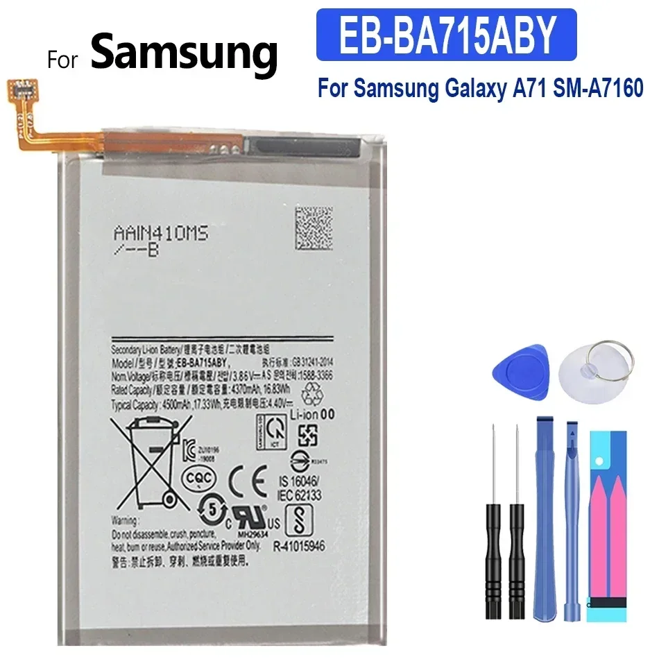 Battery for  Galaxy A71 A70 A60 A53 A51 5G A50 A42 A72 A41 A40 A31 A21S A20E A10E A13 SM-A705 SM-A5360 A5360 A33 - Image 9