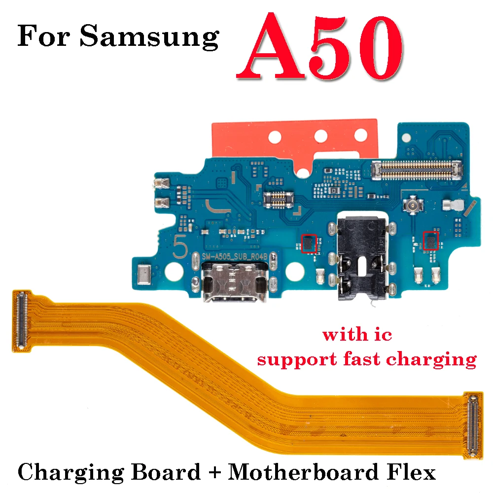 Charging Connector Port Flex for Samsung  Galaxy A10 A20 A30 A40 A50 A60 A70 A80 Dock Connector Board - Image 23
