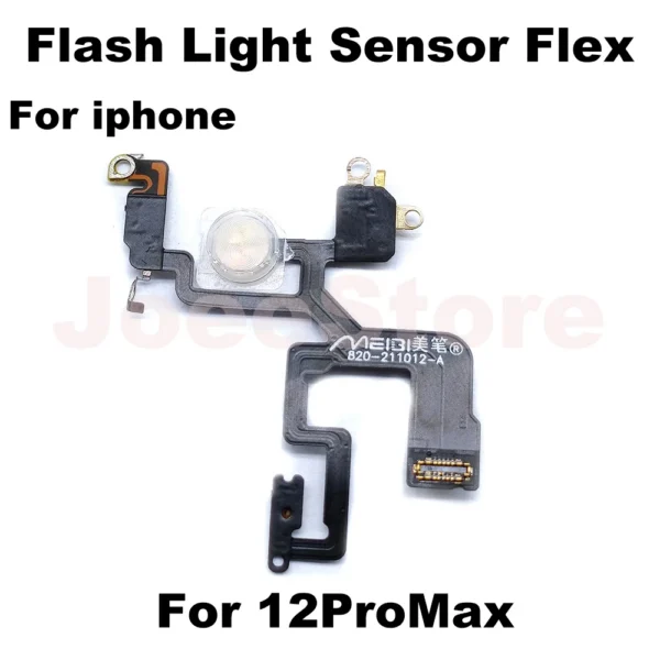 Flash Light Sensor Flex Cable for Iphone 13 14 12 Pro Max Mini Flex Repair Parts