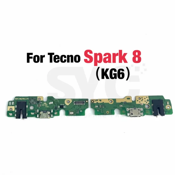 Tecno Spark 7 6 Air Go USB Charging Dock Board Port Connector Flex Cable for Spark 8 8C 8P 9 9T 10C KE5 KG5K
