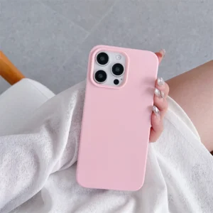 Silicone Pink Phone Case for Iphone 15 14 13 12 11 Pro Max plus - Image 8