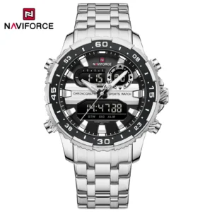 NAVIFORCE NF9234 Black Gold Men Wrist Watches Sport Waterproof Stainless Steel Strap - Image 15