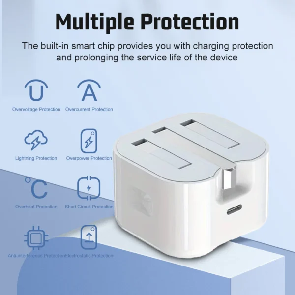 USB C Charger For iPhone 15 14 13 Pro QC3.0 Quick Charge PD 25W Type C Fast Charging Travel Wall Charger Power Adapter