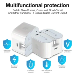 USB C Charger For iPhone 15 14 13 Pro QC3.0 Quick Charge PD 25W Type C Fast Charging Travel Wall Charger Power Adapter - Image 2