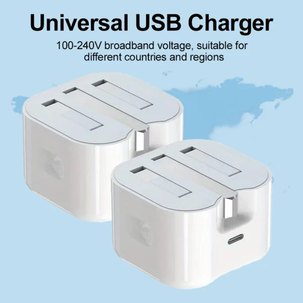 USB C Charger For iPhone 15 14 13 Pro QC3.0 Quick Charge PD 25W Type C Fast Charging Travel Wall Charger Power Adapter