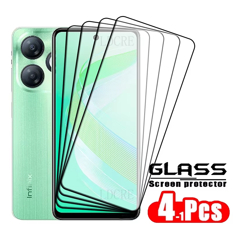 Infinix Smart 8 Glass Infinix Smart 8 Tempered Glass Protective Full Cover Glue HD 9H Screen Protector Infinix Smart 8 - Image 11