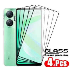 Infinix Smart 8 Glass Infinix Smart 8 Tempered Glass Protective Full Cover Glue HD 9H Screen Protector Infinix Smart 8 - Image 2
