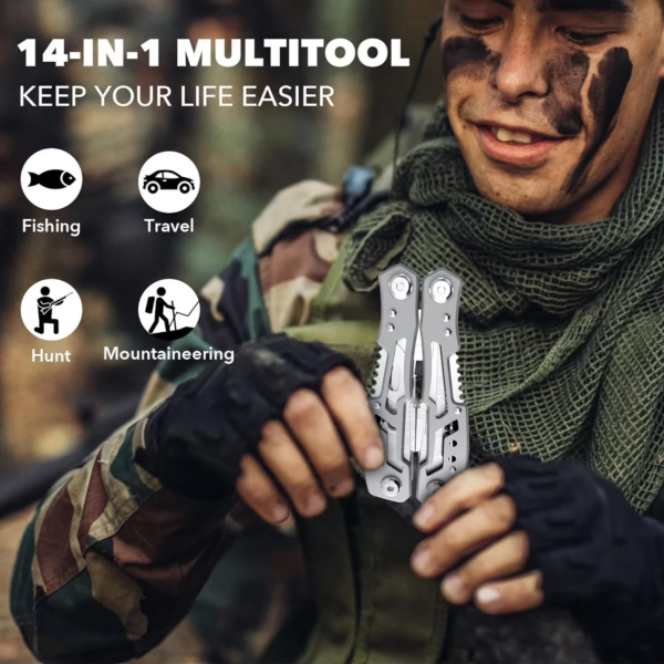 Hand Diy Multi Tools Multi-Tool Folding Knives Scissor Cutters EDC Survival Gear Manual Pliers Fishing Outdoor Survival Camping