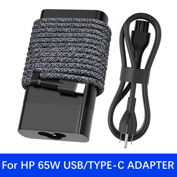 HP Slim 65W USB C Charger?For HP Elitebook Chromebook Spectre Probook Envy Fast Charging Type C Travel Laptop Power Adapter