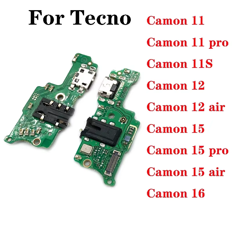 Tecno Camon 11 11S 12 15 16 17 17P 18 18P 19 X Pro CF7 CF8 Air USB Charging Port Dock Connector Flex Cable - Image 2