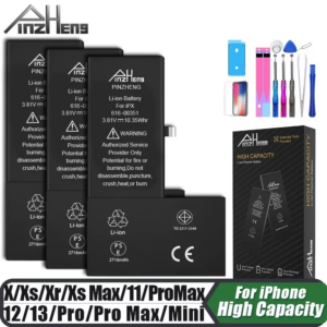 PINZHENG Battery for Iphone X XR XS 11 12 13 Mini Max Pro Promax Real High Capacity Replacement Bateria Warranty One Year - Image 2