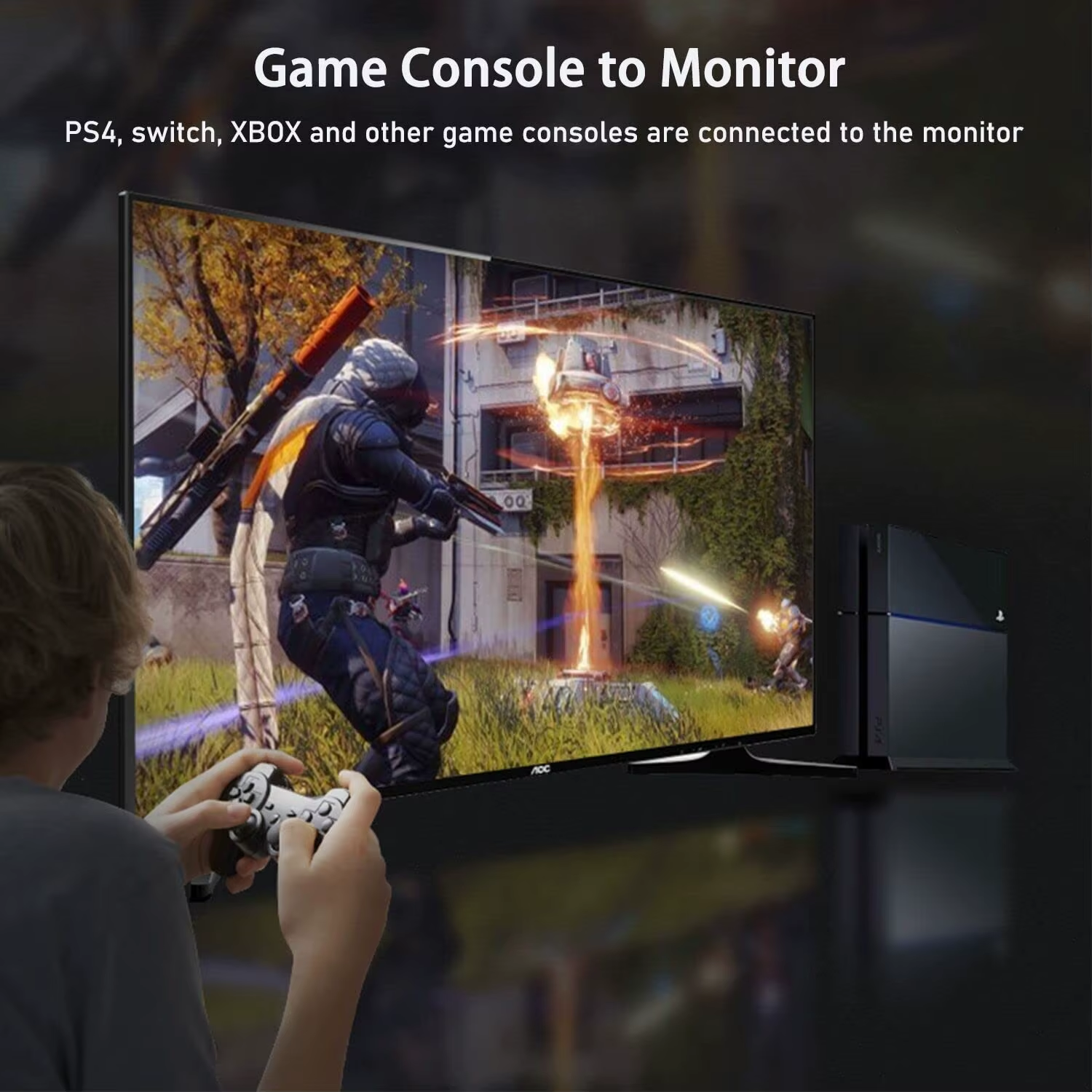 HDMI to VGA Support Computer Monitor Projector Laptop PC Xbox - Image 2