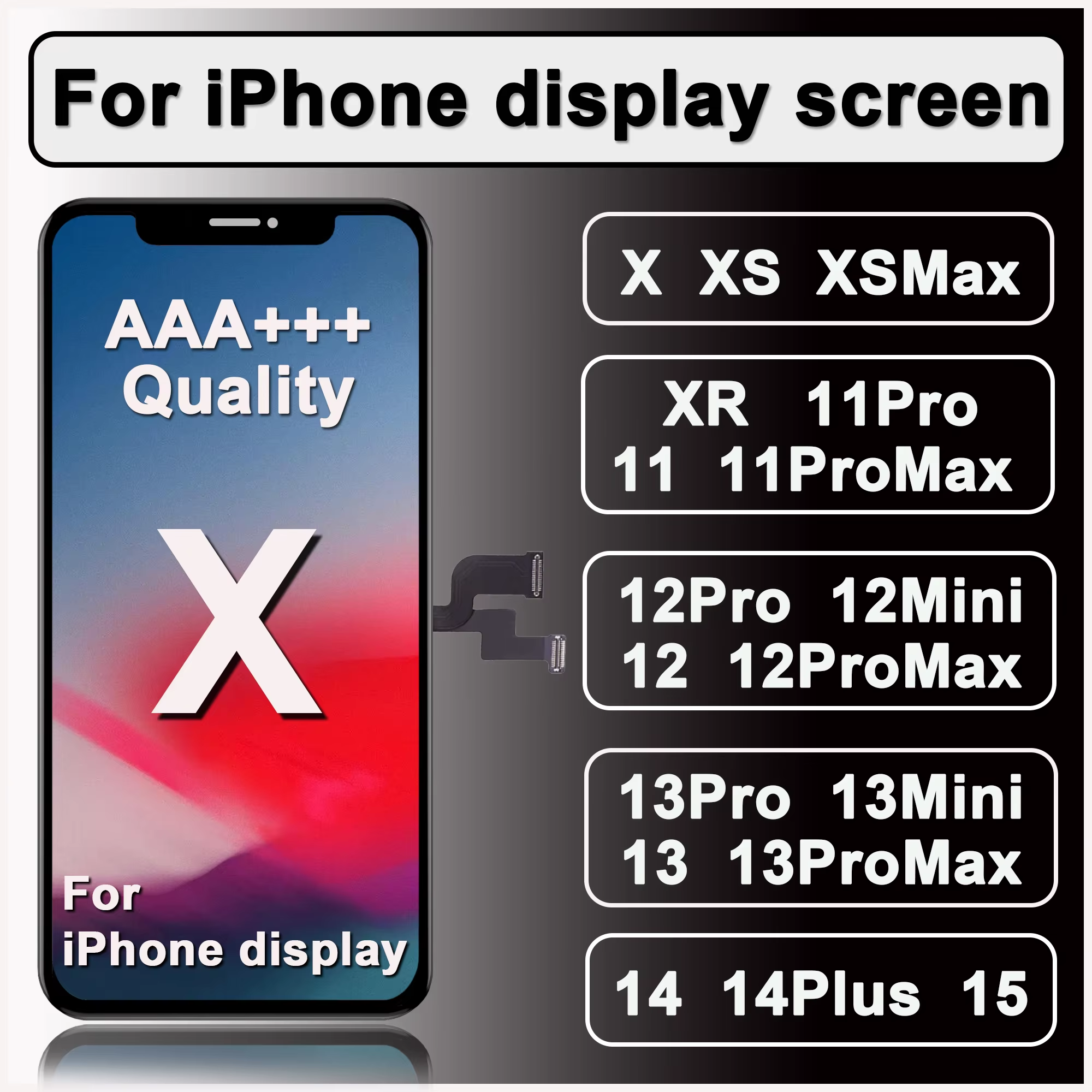 OLED Iphone X XR XS Max LCD for Iphone 11 12 13 Pro Max 13 Mini 14 plus 15 - Image 19