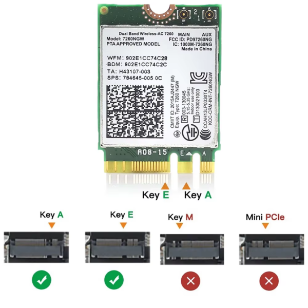 Wireless Network Card Wifi Dongle 802.11AC Dual Band 2.4G 5G