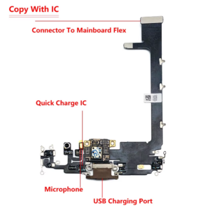Iphone 11 Pro Max 11Pro Charging Dock Port Board with Mic Microphone - Image 3