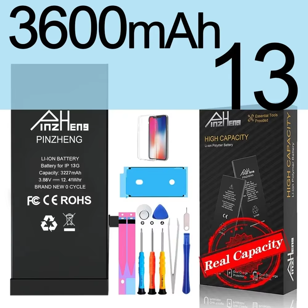 PINZHENG Battery for Iphone X XR XS 11 12 13 Mini Max Pro Promax Real High Capacity Replacement Bateria Warranty One Year - Image 13