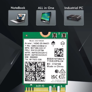 Tri Band Wifi6E AX210 Wireless 2.4Gbps Bluetooth 5.3 Wireless Wlan Wifi Card - Image 6
