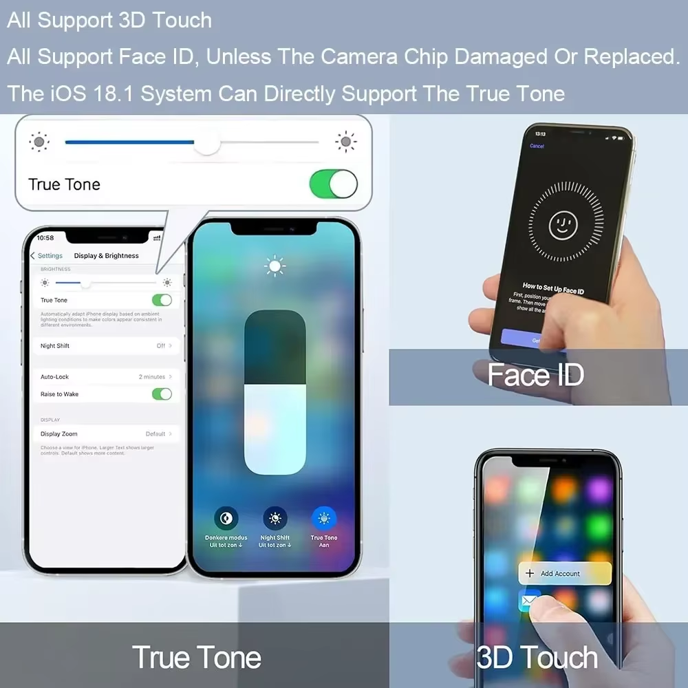 PINZHENG High Quality Display INCELL LCD OLED OEM AMOLED for Iphone XS MAX X XR 11 12 13 MINI PRO PROMAX Screen Replacement - Image 3