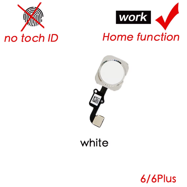Home Button Flex Replacement for Iphone 5S 6 6S 6Splus 7 8 plus Menu Main Key Flex Cable NO Fingerprint