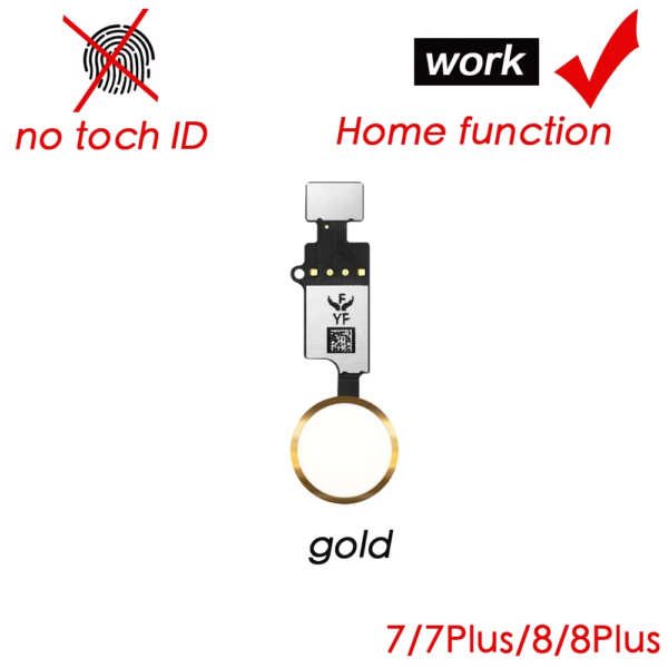 Home Button Flex Replacement for Iphone 5S 6 6S 6Splus 7 8 plus Menu Main Key Flex Cable NO Fingerprint