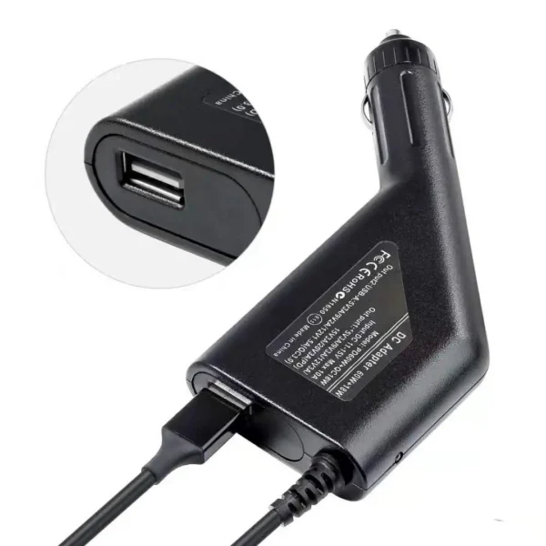 65W USB Type C  Laptop Car Charger Dc Power Supply Adapter for Macbook Lenovo