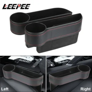 PU Leather Car Seat Gap Storage Box Universal Seat Gap Slit Box
