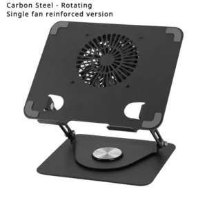 360 ° Rotating Metal Cooling Fan Laptop Stand for Computer Folding Base