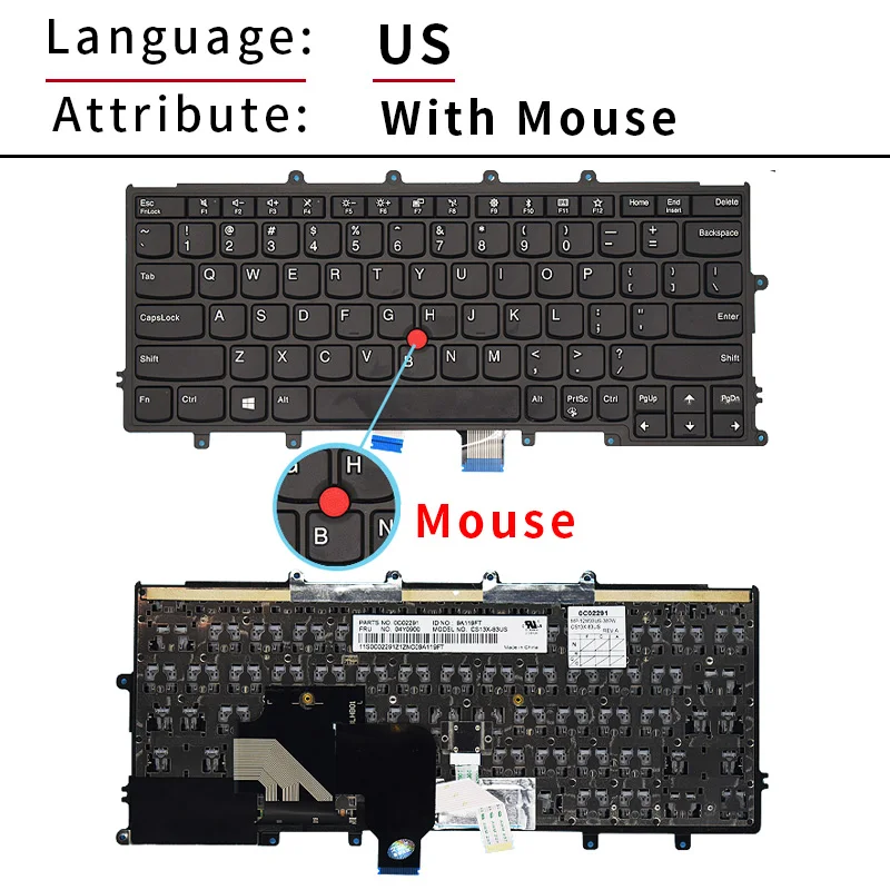 Lenovo Thinkpad Keyboard X230S X240 X240S X250 X250S X260 - Image 3