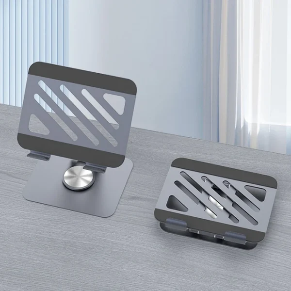 Universal Phone Tablet Desktop Stand Aluminum Alloy Rotation Folding Adjustable