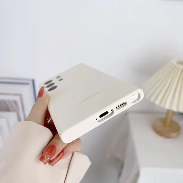 Galaxy S24 Uitra S23 Ultra Silky Silicone Cover Luxury Soft Touch