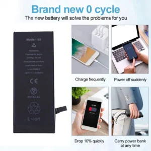 Iphone 6S 2510Mah Li-Ion Polymer Replacement Battery Model A1633 A1688 A1700 - Image 2