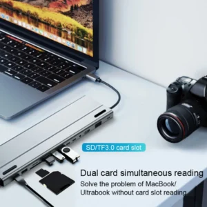 14-In-1 Type C Hub Expansion Docking Station for Ipad Laptop Notebook - Image 3