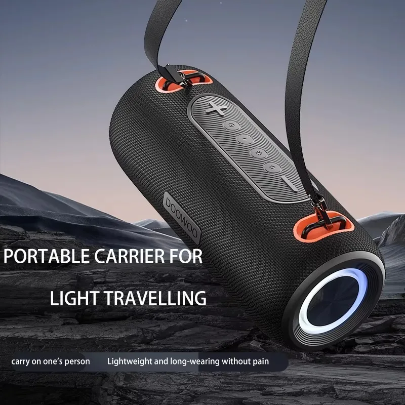 Outdoor Portable with Hand with RGB Light Speaker Subwoofer - Image 2